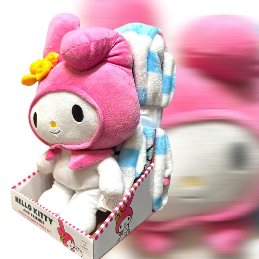 Hello Kitty & Friends (Jay Franco) Character Pillow And Throw Set - My Melody